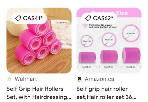 Sale-Like New -Hair Rollers Set- Pink Hairdressing clothing