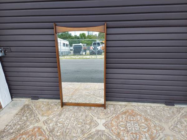 Mid Century Modern Walnut Mirror  By American of Martinsville. 1