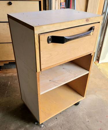 Garage Cabinet on Locking Casters with Drawer 1