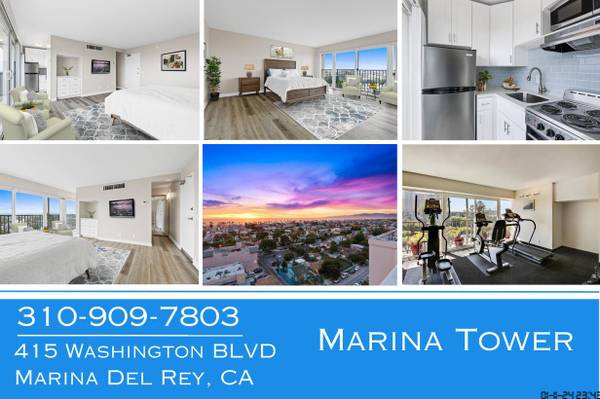 $2,550 / 450ft2 - $400 DE DESCUENTO ^ Estudio en Marina Del Rey ^ Encimeras de cuarzo ^ Balcón ^ Aire acondicionado (Marina Del Rey Venice Beach)63701092877827120