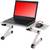 Adjustable Laptop Table Stand Foldable Standing Desk w/ Cooling Fan 4 thumbnail
