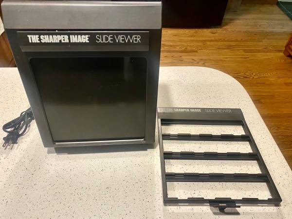 Vtg Sistema de Visor de Diapositivas Sharper Image, Editar y Recortar, 3x de Aumento - PARA PIEZAS - $20 (Área de Madison Northside, Nuevo Parque Warner).63469924605441121