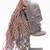 AFRICAN MALE TSOKWE CHOKWE MASK - RAFFIA & FIBER HEADDRESS 4 thumbnail