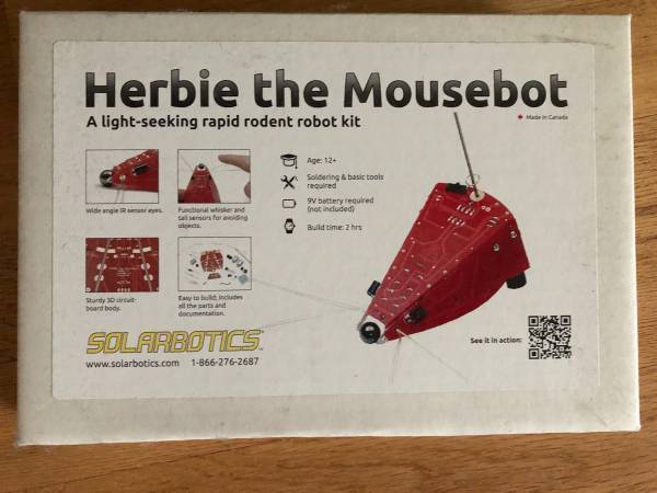 Solarbotics Herbie the Mousebot robot kit - NIB 1