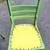 2 Green Antique Wood Chair Set 4 thumbnail