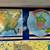 VINTAGE 1967 2 PAGE WALL PULL DOWN SCHOOL MAP GEOEGE CRAM CO. 11 thumbnail