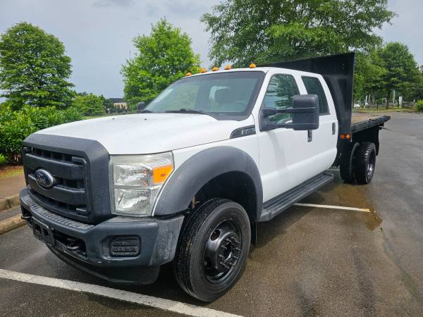 2012 FORD F-450 CREW CAB WITH 9X8 FLATBED 6.8L V10 AUTOMATIC - $16,58863621633299715121