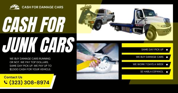 We Buy Junk Cars. Sell Your Damage Cars. Junk Cars Wanted 1
