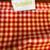 2 - Red Gingham Curtain Panels with matching Valance 4 thumbnail