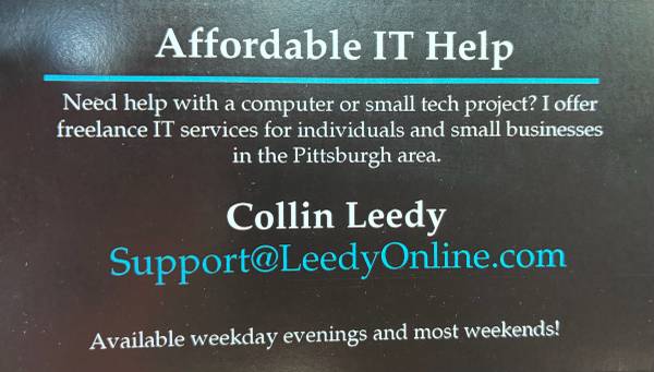 Affordable IT Help – Computers, Networking, Installs 1