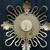Vintage MCM Semca Sunburst Wall Clock Swiss Eight Day 15 Jewels Circular Brass W 2 thumbnail