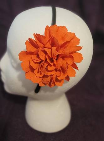 Orange Flower Headband 1