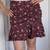 $398 NWT Veronica Beard Taras Floral Print Skirt Merlot Size 4 Ruffle 2 thumbnail