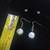 Flat freshwater pearl earrings 2 thumbnail