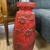 Vintage German Floor Vase Red 5 thumbnail