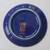Vintage Limoges porcelain plate cobalt blue with fine 22K gold decor 2 thumbnail