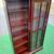 Mission Style Mahogany Finish Bookcase with Sliding Glass Doors 4 thumbnail