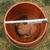 Gainey Terra Cotta Color Ceramic C-14 Pot and Saucer 2 thumbnail