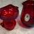 Vintage Ruby Red Hand Blown Crackle Glass Pitchers - $30 Each (Boston) 7 thumbnail