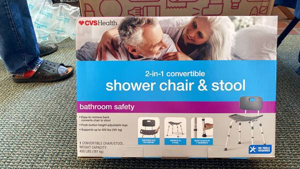 CVS Health Shower Chair & Stool 1
