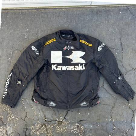 JOE ROCKET KAWASAKI JACKET LG. VINTAGE! - FULLY ARMORED LIKE NEW! 1