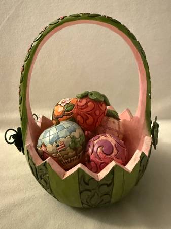 Jim Shore Watermelon Basket & Fruit 1
