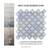 Merola Tile Hudson Tangier Frost Blue Porcelain Mosaic Tile 9 thumbnail
