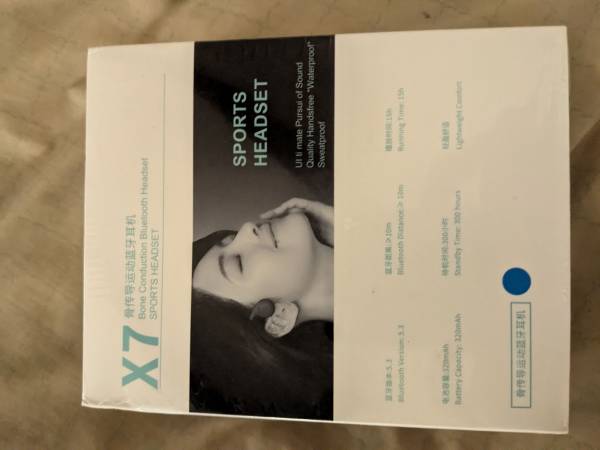 New: X7 Bone Conduction Bluetooth Sport Headset 1