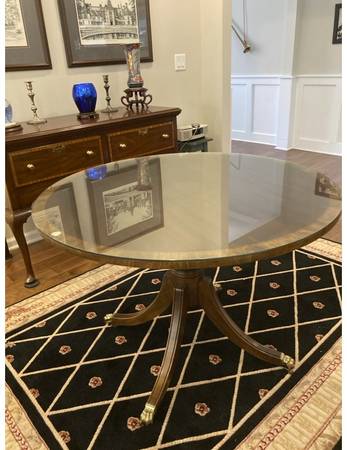 Solid Mahogany Table by Leighton Hall 1