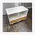 Contemporary White With Natural Wood Drawer Cubbies, Pair 5 thumbnail