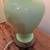 Vintage green ceramic brass lamp base 4 thumbnail