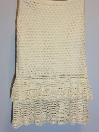 Ralph Lauren Blue Label Crocheted Ruffled Skirt, S 1