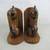 Hand Carved Wooden Cat Figurines Bookends 9" Tall 5 thumbnail