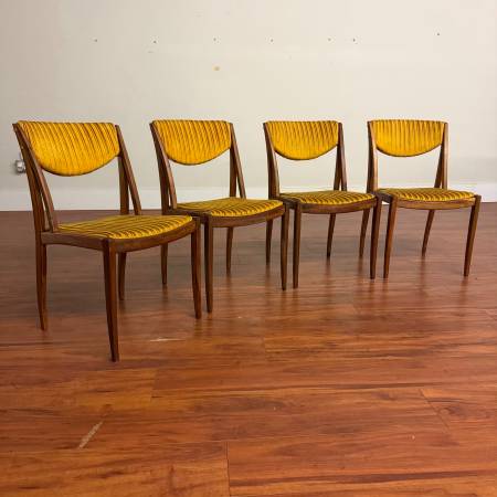9 Sets Vintage Dining Chairs, Mid Century, Danish Etc. 1