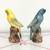 Vintage "Blue & Yellow Birds on Stumps" Salt and Pepper Shaker Set 3 thumbnail