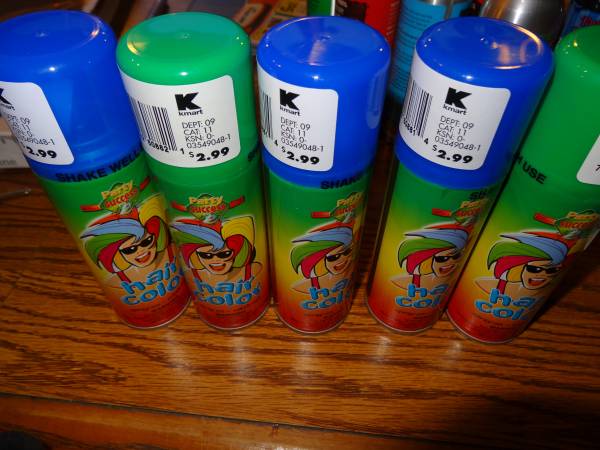 Halloween Temporary Hair Color $1.50 --Half Price-- 1