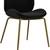 2 CosmoLiving Velvet Upholstered Dining Chair (2) Black/Gold -NEW- 7 thumbnail