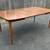 Mid century modern Walnut Veneer Dinning Table 3 leaves. 1 thumbnail