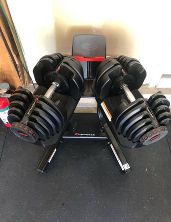 Bowflex adjustable dumbbells 90lbs 1