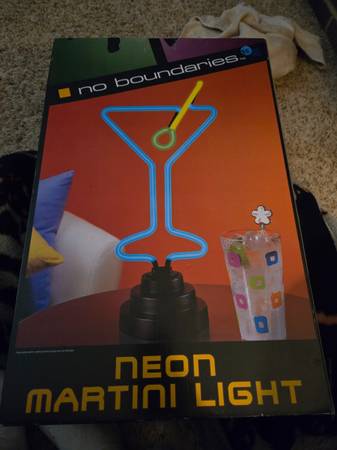 Brand new Martini glass neon sign 1