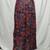 Vintage Paisley Floral Print Multicolor A-Line Midi Skirt - Women's L 7 thumbnail