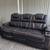Dual Power leather reclining sofa and recliner 2 thumbnail
