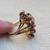 BEAUTIFUL GOLD PLATED AMETHYST AND ZIRCONIA RING/ SIZE 9 5 thumbnail