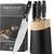 6-Piece Knife Block Sets，Stainless Steel Kitchen Knife Set with Block 1 thumbnail