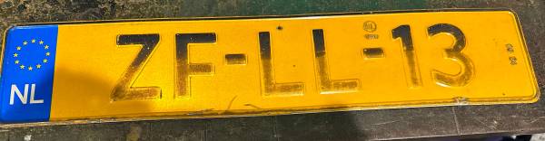 license plate Netherlands 1