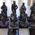 Michael Ricker Solid Pewter Civil War Chess Set and Board with COA 2 thumbnail