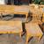 Wood Dining Table Chairs & Living Room Set of 7 Pieces 1 thumbnail