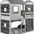 Kids Deer Blind Cabin Twin Over Twin Rustic Grey Bunkbed +2 Mattresses 4 thumbnail