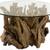 Driftwood Glass Top Coffee Table 1 thumbnail