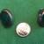 Sterling Silver Clip - On Earrings with Natural Big Malachite Stones 4 thumbnail